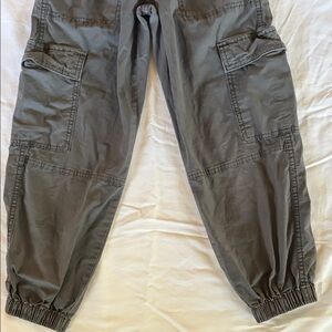 Little Girls Gray Cargo Pants